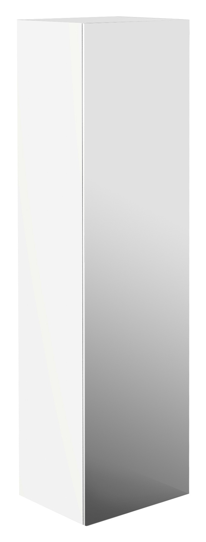 frasco-centric-hochschrank-150-cm-wei-hochglanz-spiegelt-r image 1