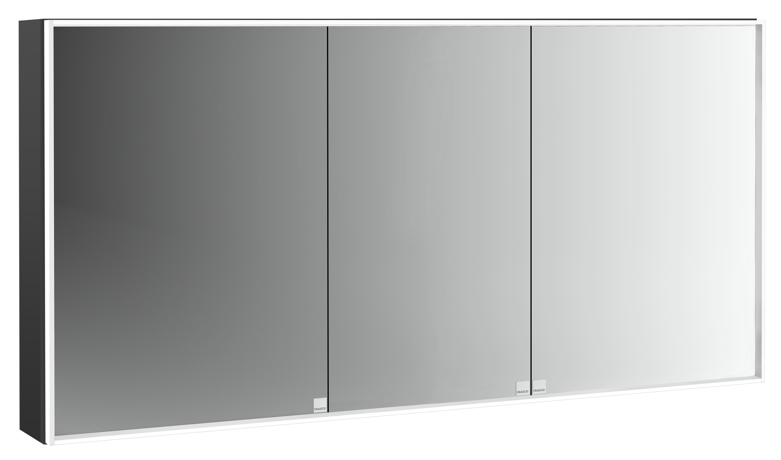 frasco-centric-deep-spiegelschrank-led-140-cm-schwarz-aufputz image 1
