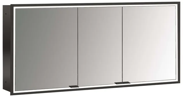 frasco-centric-led-spiegelschrank-schwarz-160-cm-unterputz image 1