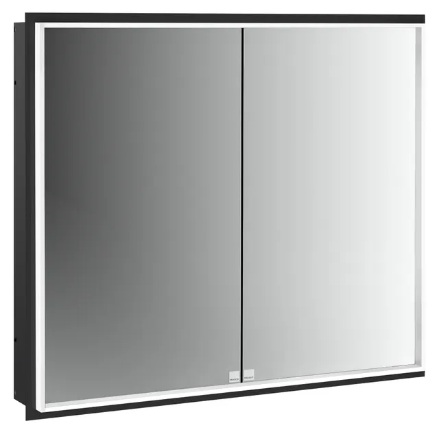 frasco-centric-deep-led-spiegelschrank-80-cm-schwarz-unterputz-ip20 image 1