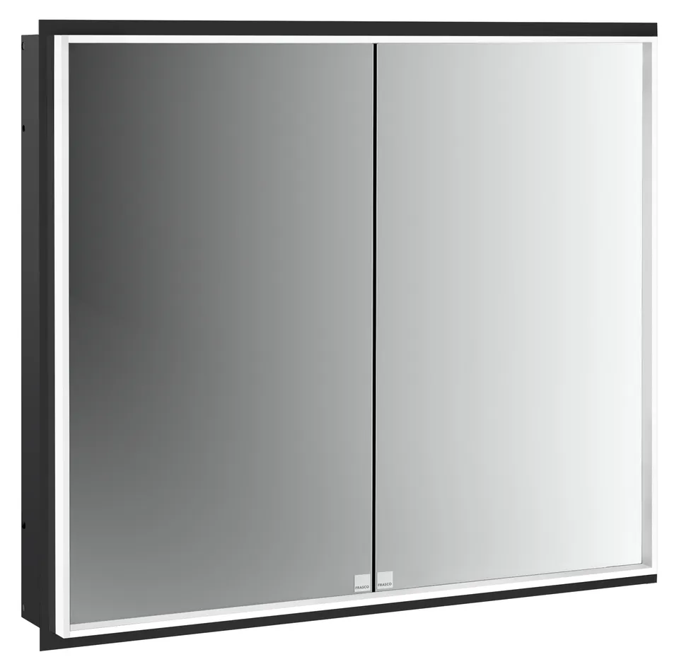 frasco-centric-deep-led-spiegelschrank-80-cm-schwarz-unterputz-ip20 image 1