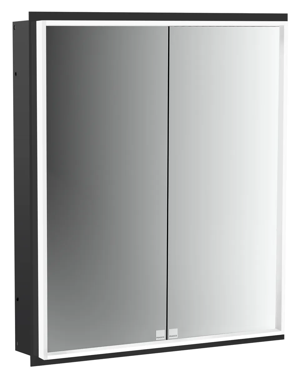 frasco-centric-deep-spiegelschrank-60-cm-schwarz-led-unterputz image 1