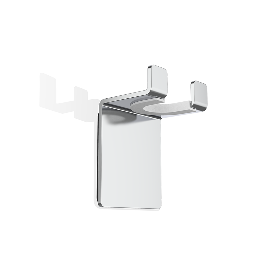 decor-walther-classic-wh-4-wandhaken-selbstklebend-chrom-doppelt image 2