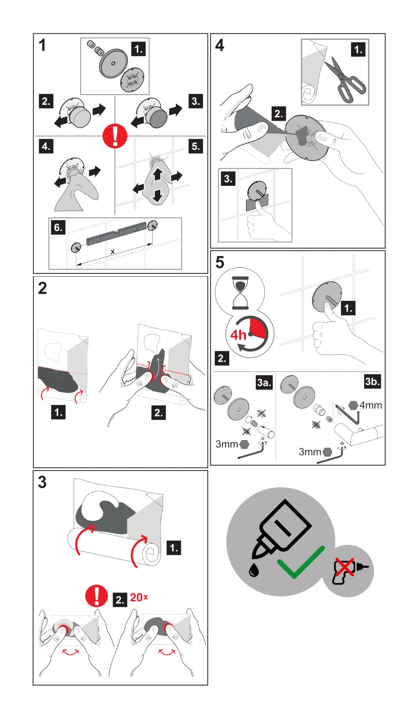 keuco-reva-handtuchhaken-chrom-ohne-bohren-metall image 7
