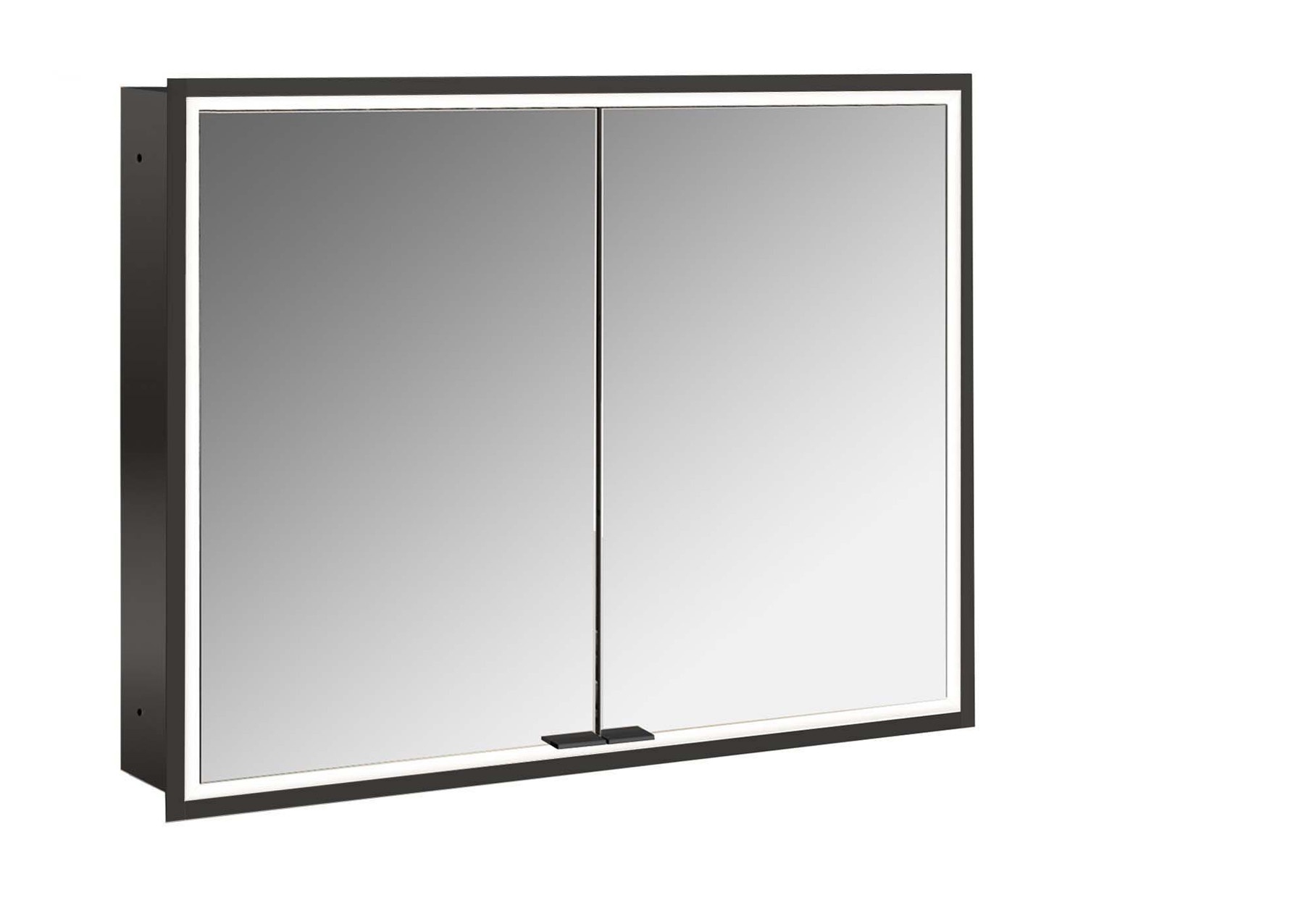 frasco-centric-led-spiegelschrank-90-cm-schwarz-unterputz-ip20 image 1