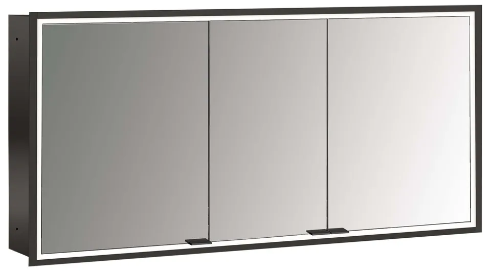 frasco-centric-led-spiegelschrank-150-cm-schwarz-ip20 image 1