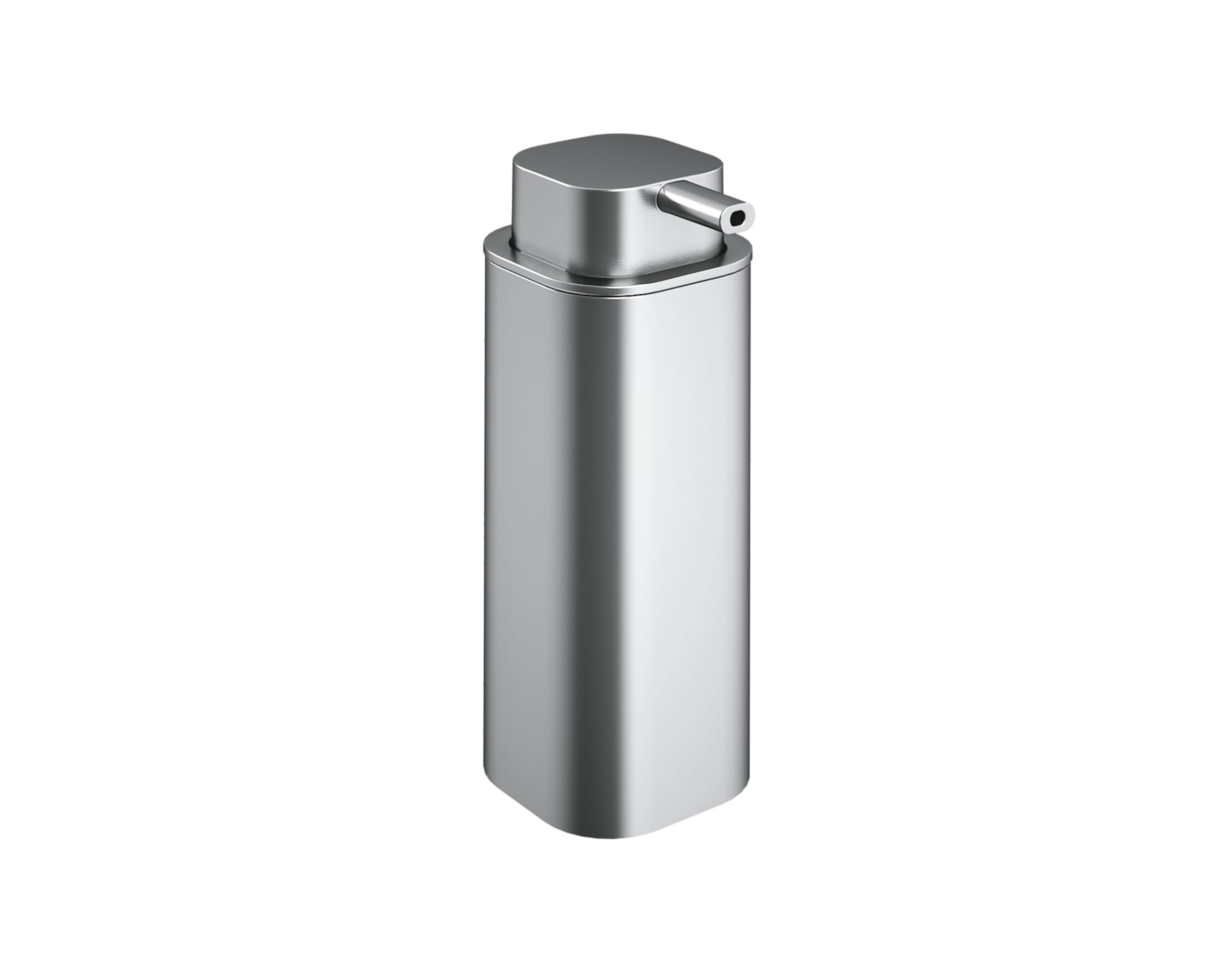 cosmic-nea-seifenspender-370-ml-edelstahl-chrom-matt-eckig image 1