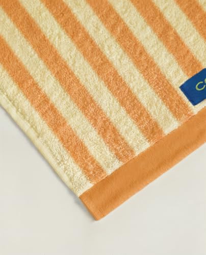 cosmic-stripes-badehandtuch-30x50-honiggelb-baumwolle image 4