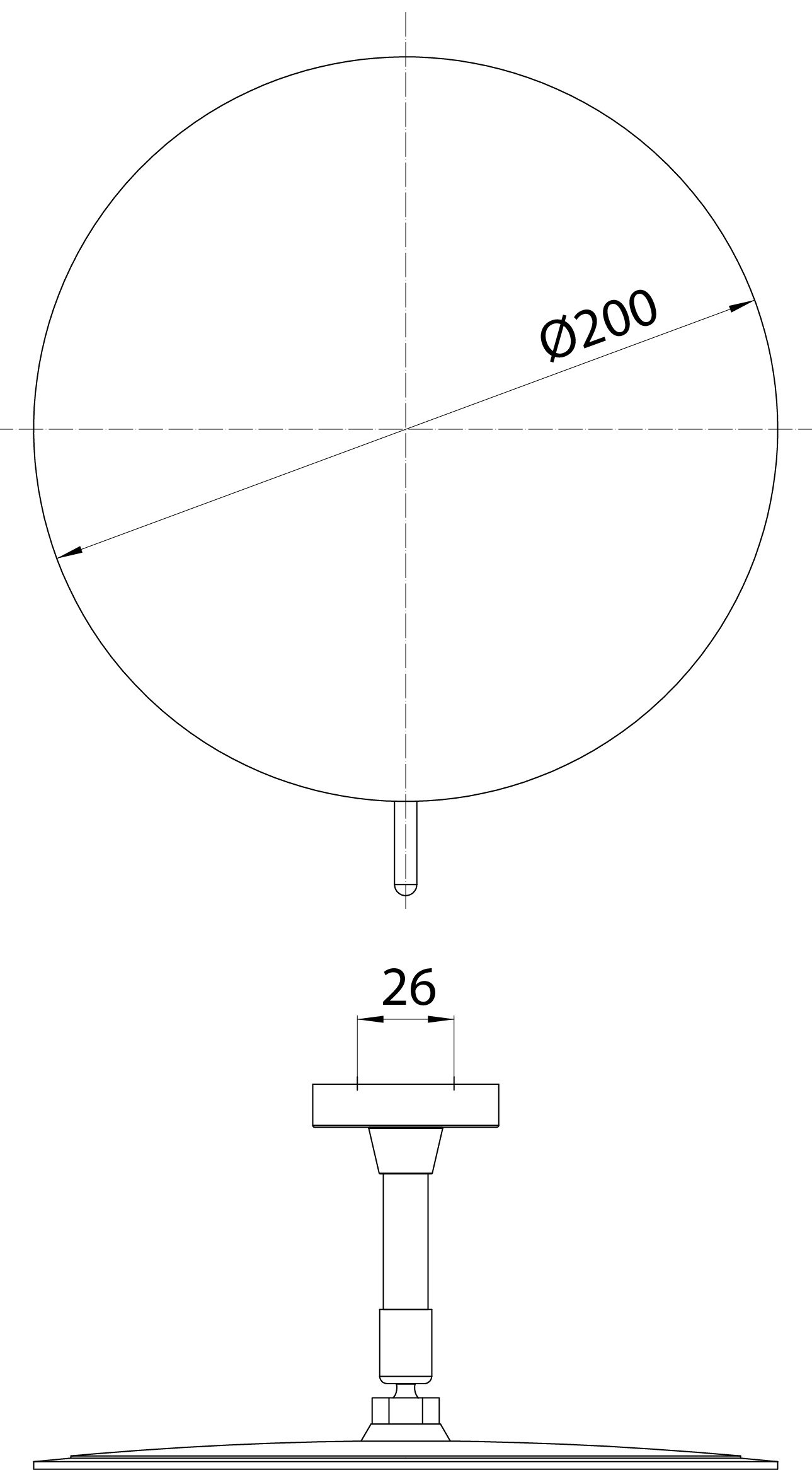 frasco-sential-kosmetikspiegel-rund-20-cm-3-fach-1-armig image 2