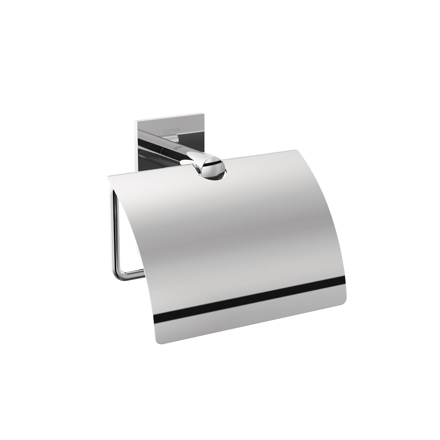 bath-toilettenpapierhalter-mit-deckel-chrom-klebend image 1