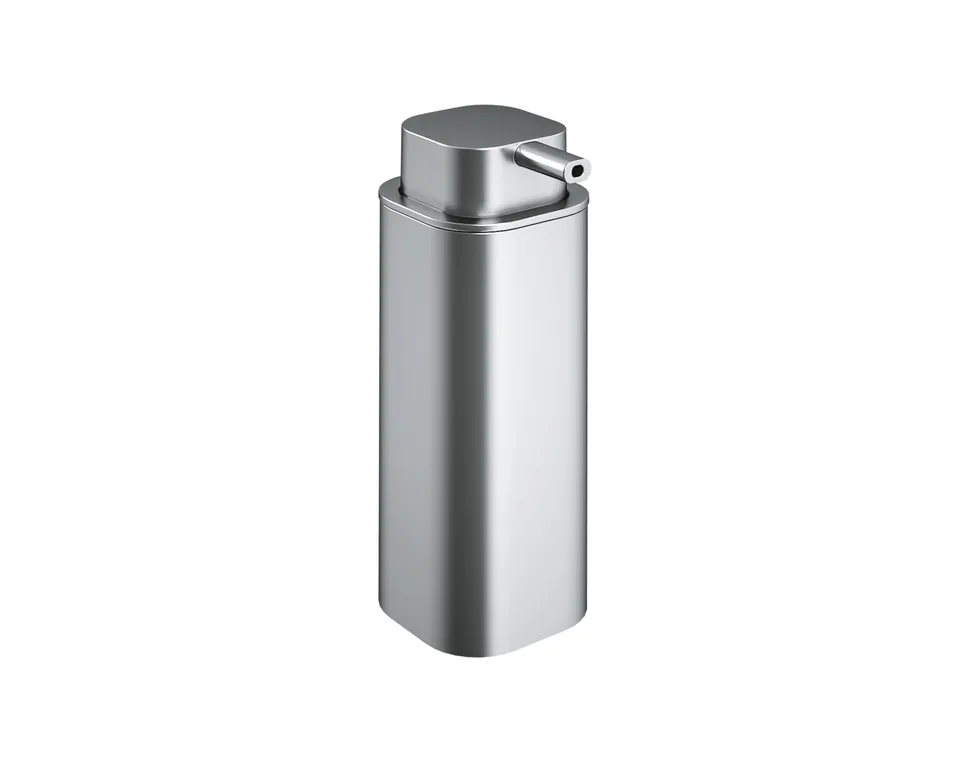 cosmic-nea-seifenspender-370-ml-edelstahl-chrom-matt-eckig image 1