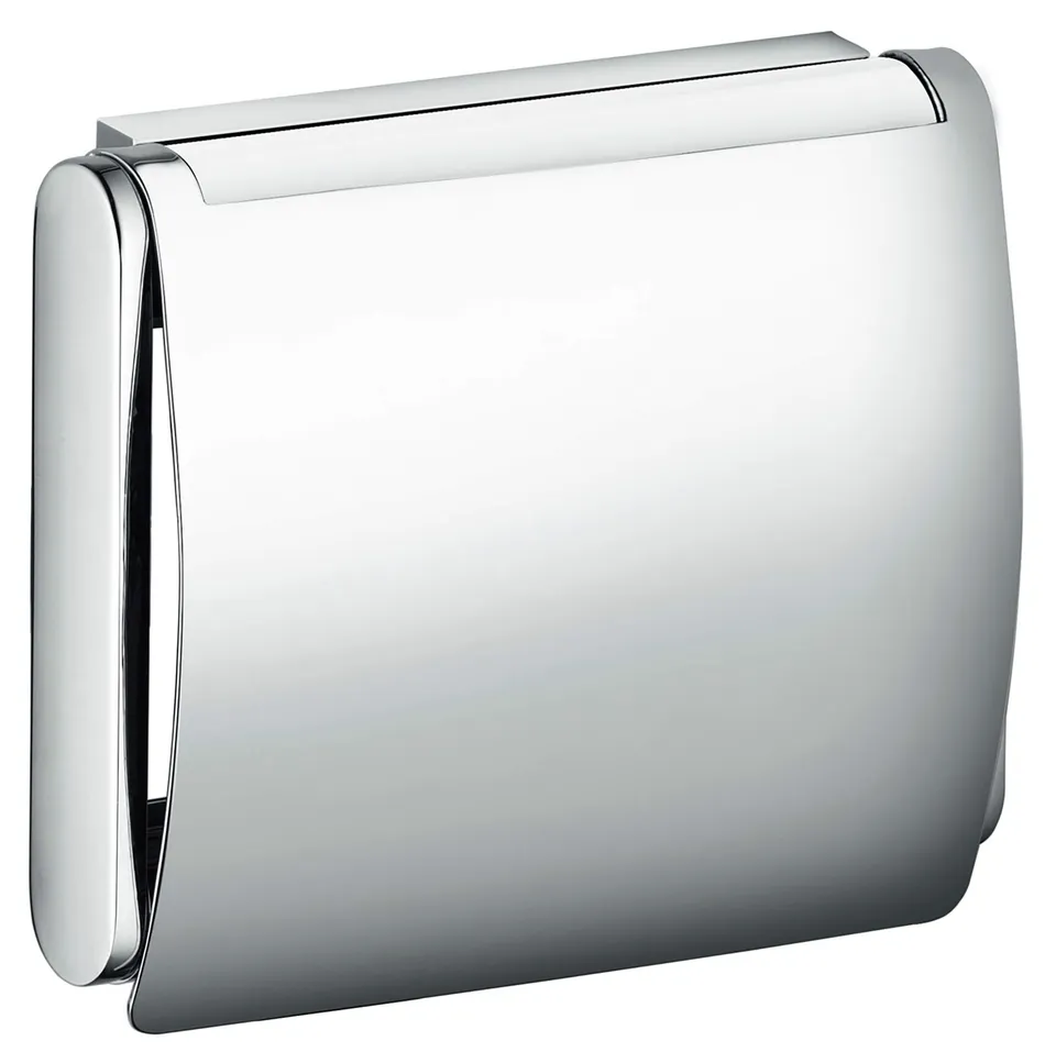 keuco-plan-toilettenpapierhalter-mit-deckel-chrom image 1