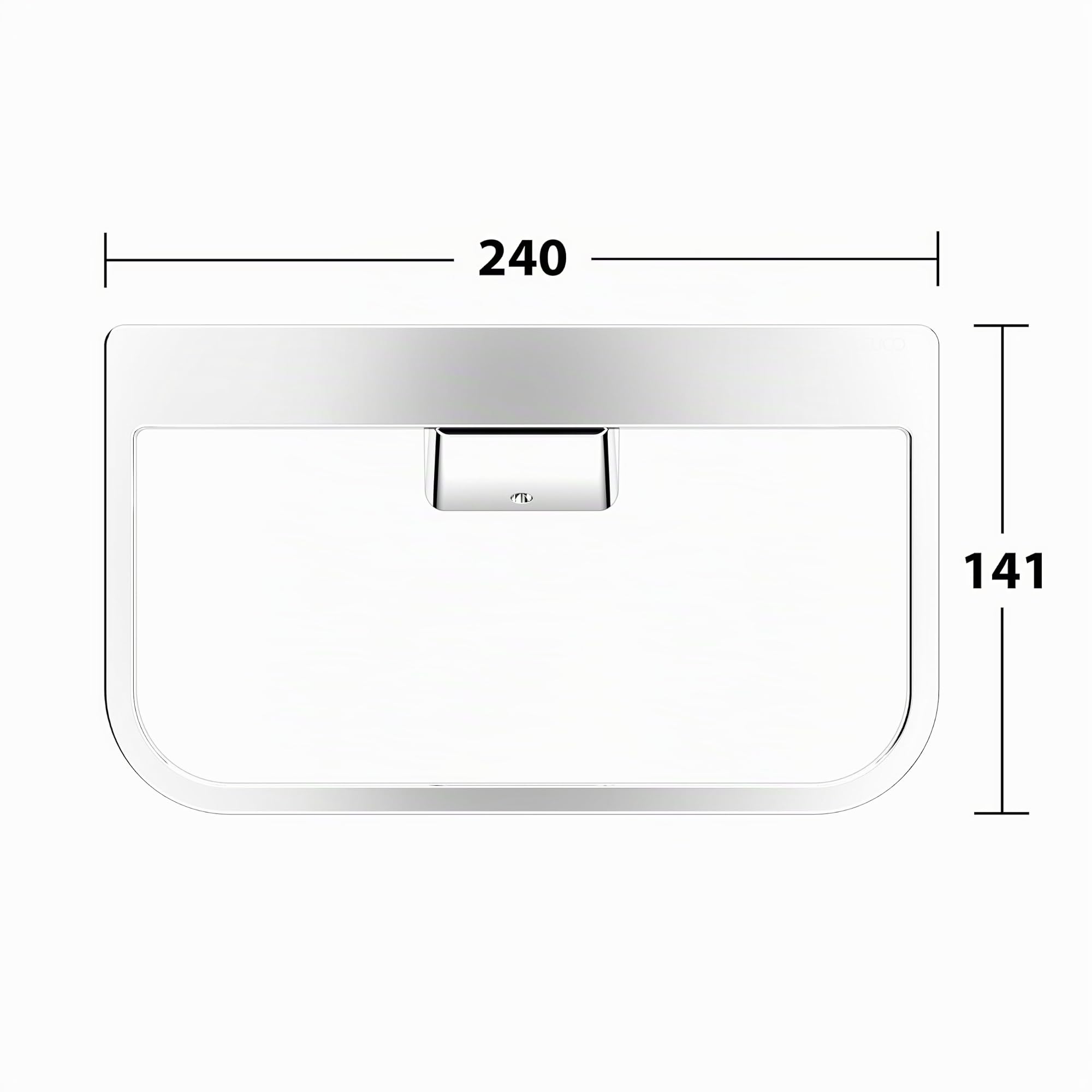 keuco-reva-handtuchring-24-cm-silber-verchromt-ohne-bohren image 7