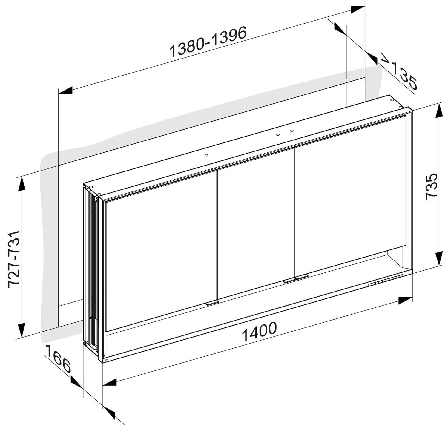 keuco-royal-lumos-spiegelschrank-140-cm-led-3-t-rig-dimmbar image 3