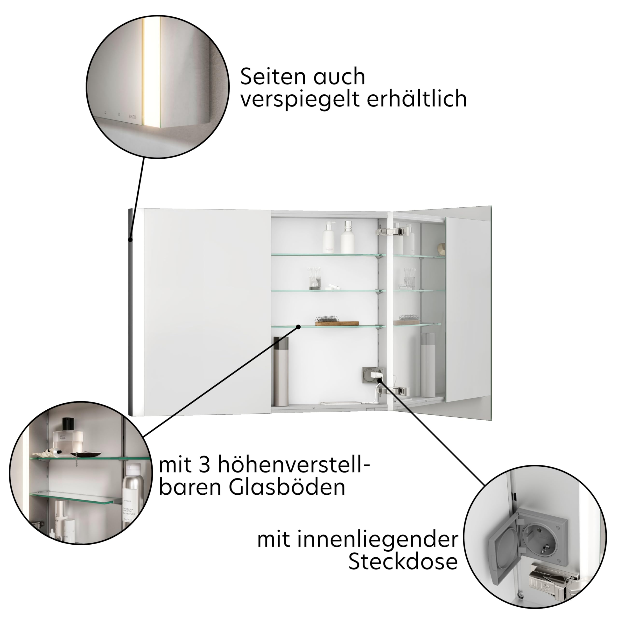 keuco-royal-lumos-spiegelschrank-100-cm-einbau-schwarz-matt image 5
