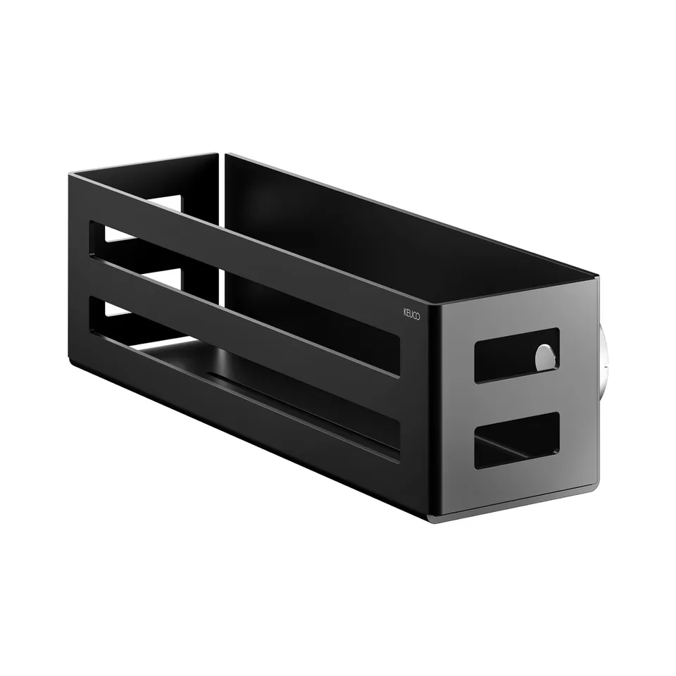 keuco-reva-duschkorb-32-cm-duschablage-schwarz-matt image 1