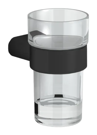 frasco-sential-glashalter-schwarz-zahnbecherhalter image 1