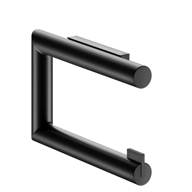 keuco-reva-toilettenpapierhalter-schwarz-matt-offen-metall image 1
