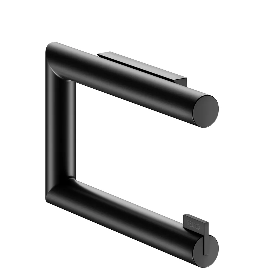 keuco-reva-toilettenpapierhalter-schwarz-matt-offen-metall image 1