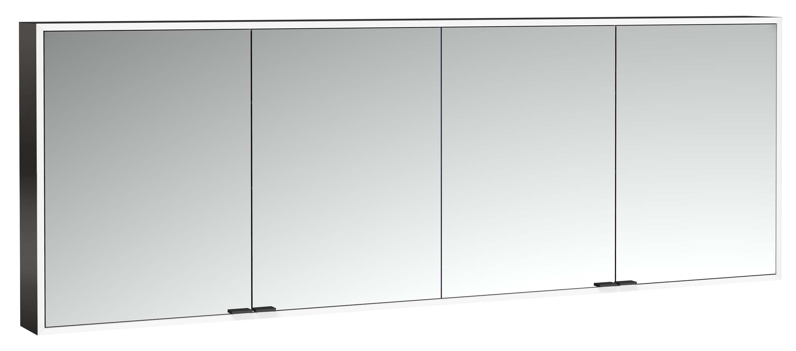 frasco-centric-spiegelschrank-200-cm-schwarz-led-aufputz image 1
