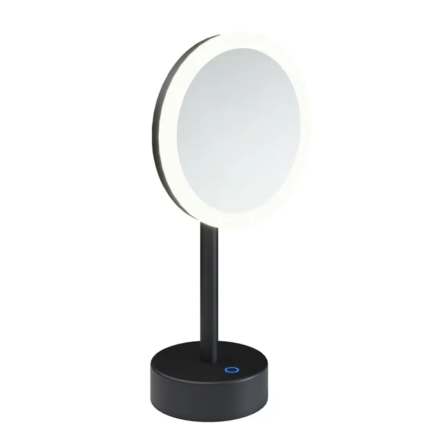cosmic-basic-vergr-erungsspiegel-mattschwarz-led-dimmbar image 1