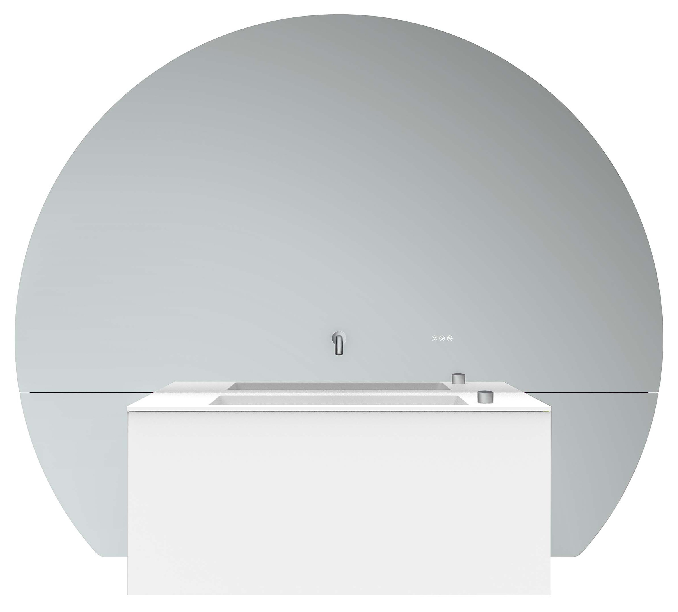 frasco-the-face-spiegel-177-cm-wei-chrom-mittig image 1