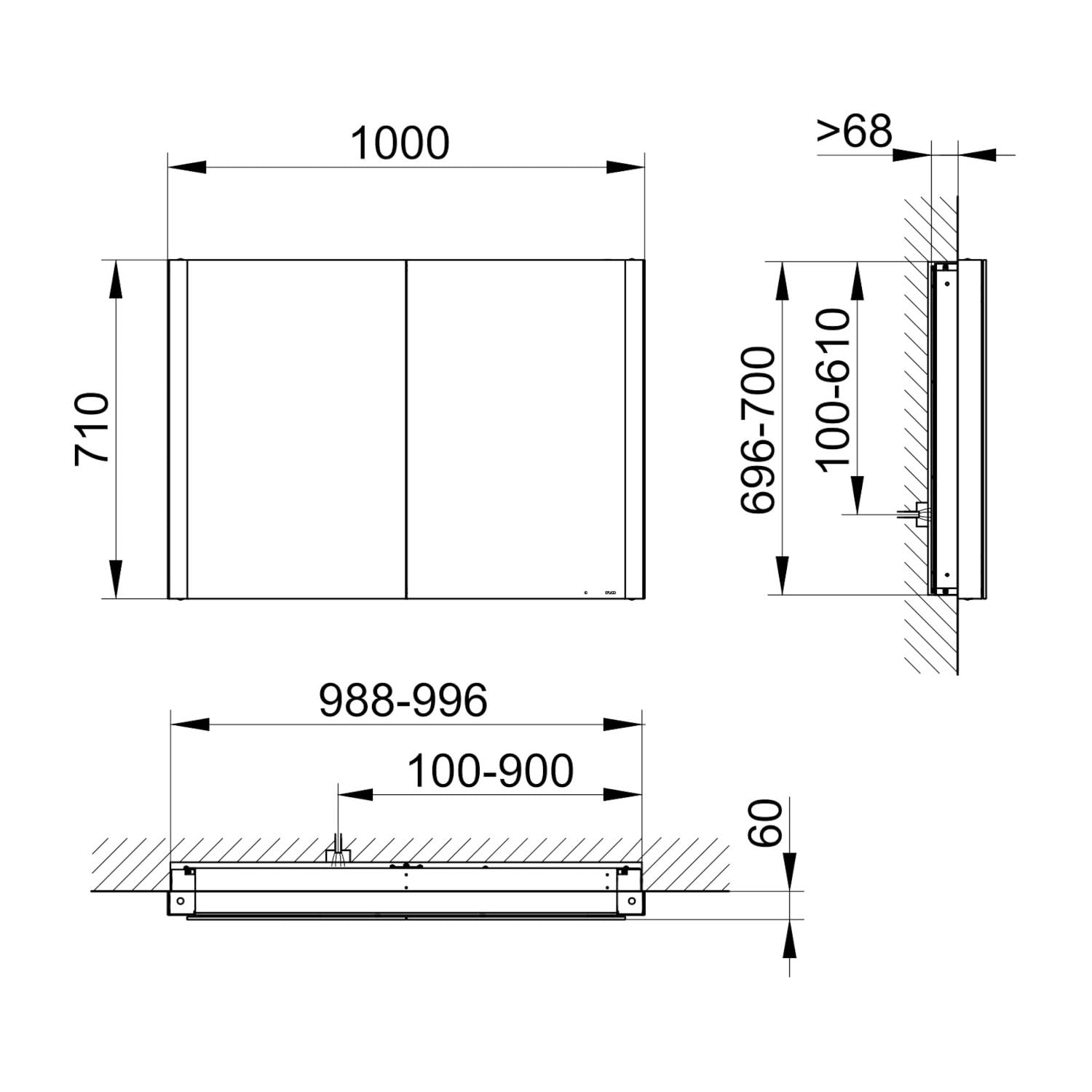 keuco-royal-lumos-spiegelschrank-100-cm-einbau-verspiegelt image 3