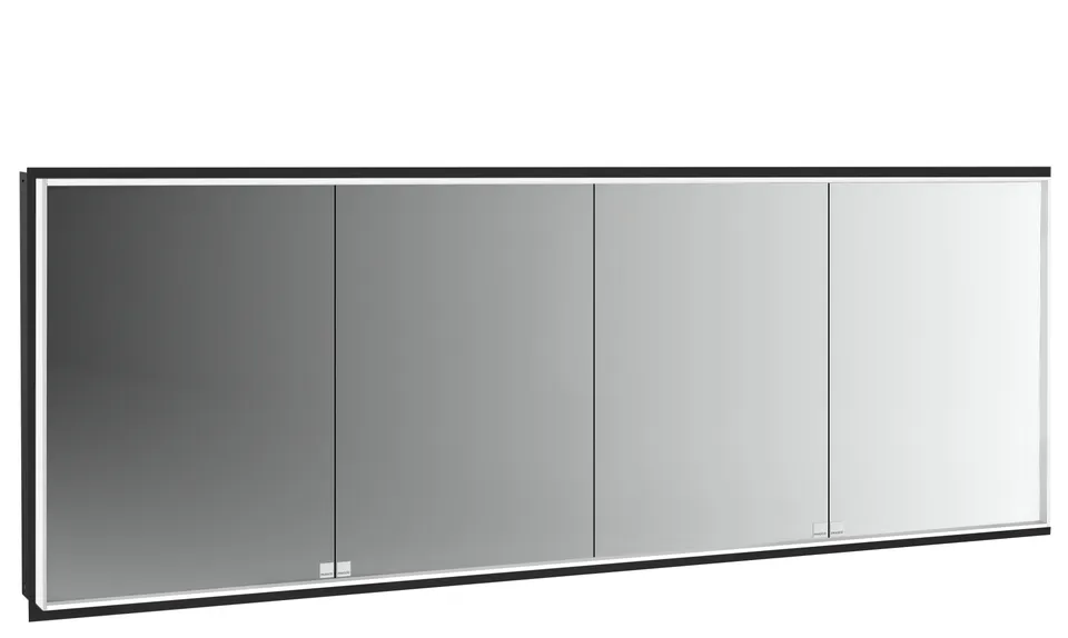 frasco-centric-deep-led-spiegelschrank-200-cm-schwarz-unterputz image 1