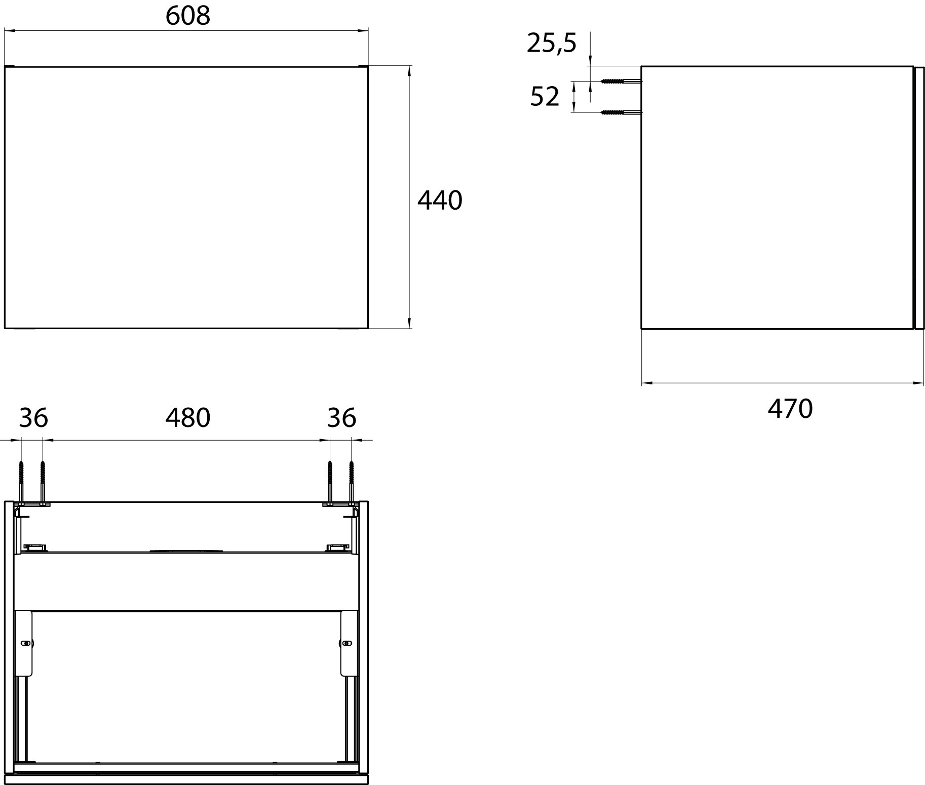 frasco-centric-waschtischunterschrank-schwarz-60-cm-1-auszug image 3
