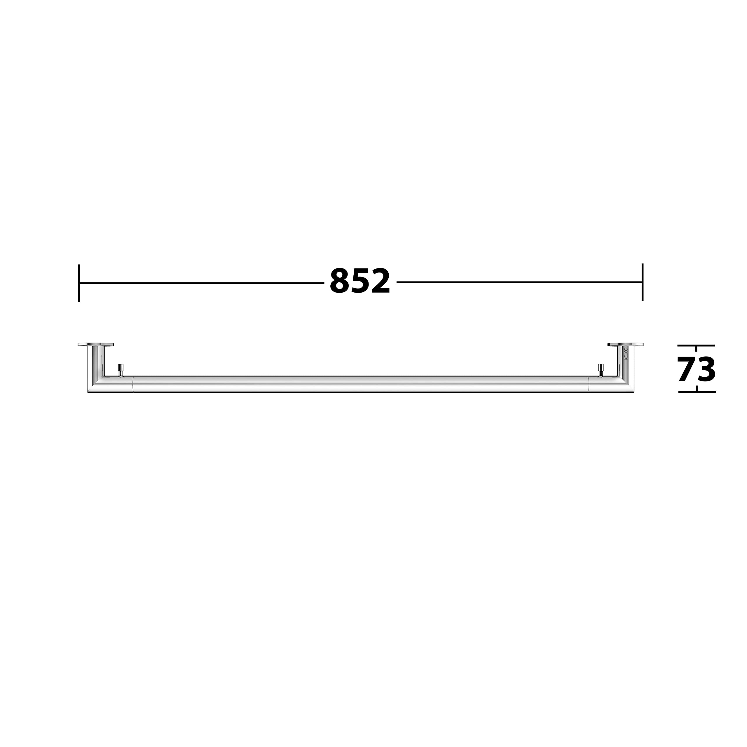 keuco-reva-badetuchhalter-80-cm-chrom-mit-haken-ohne-bohren image 5
