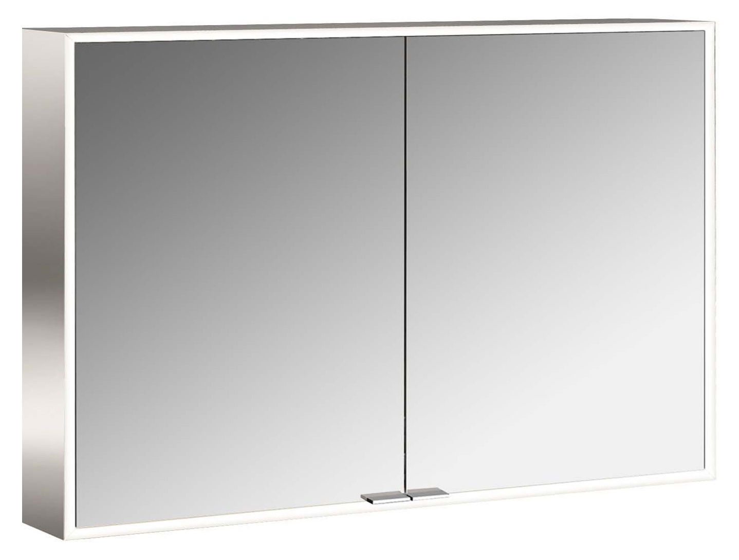 frasco-centric-led-spiegelschrank-110-cm-aluminium-aufputz image 1