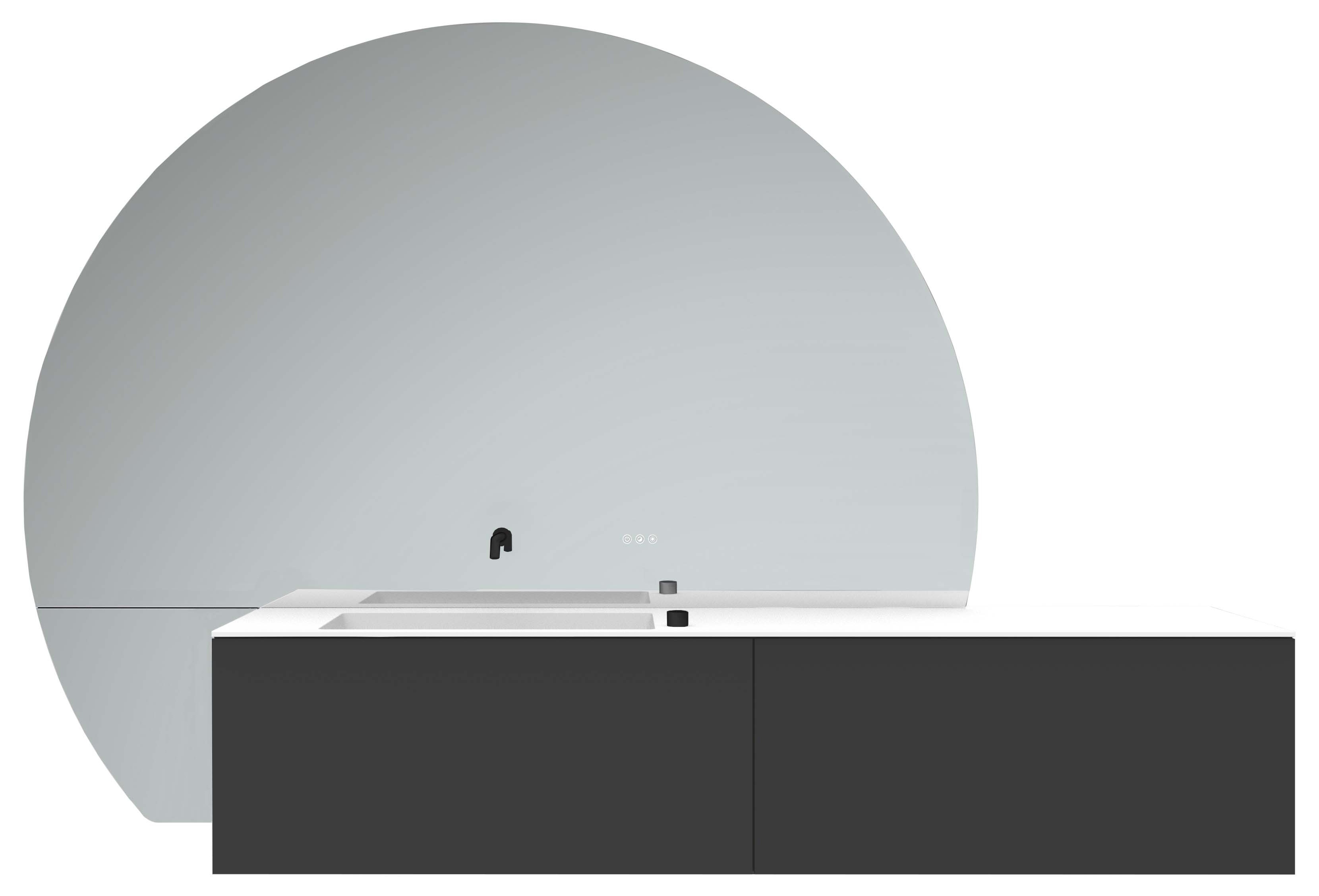 frasco-the-face-spiegelschrank-schwarz-249-cm-links image 1