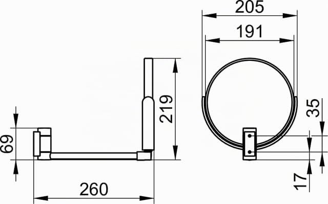 keuco-plan-kosmetikspiegel-chrom-rund-20-5-cm-schwenkarm image 5