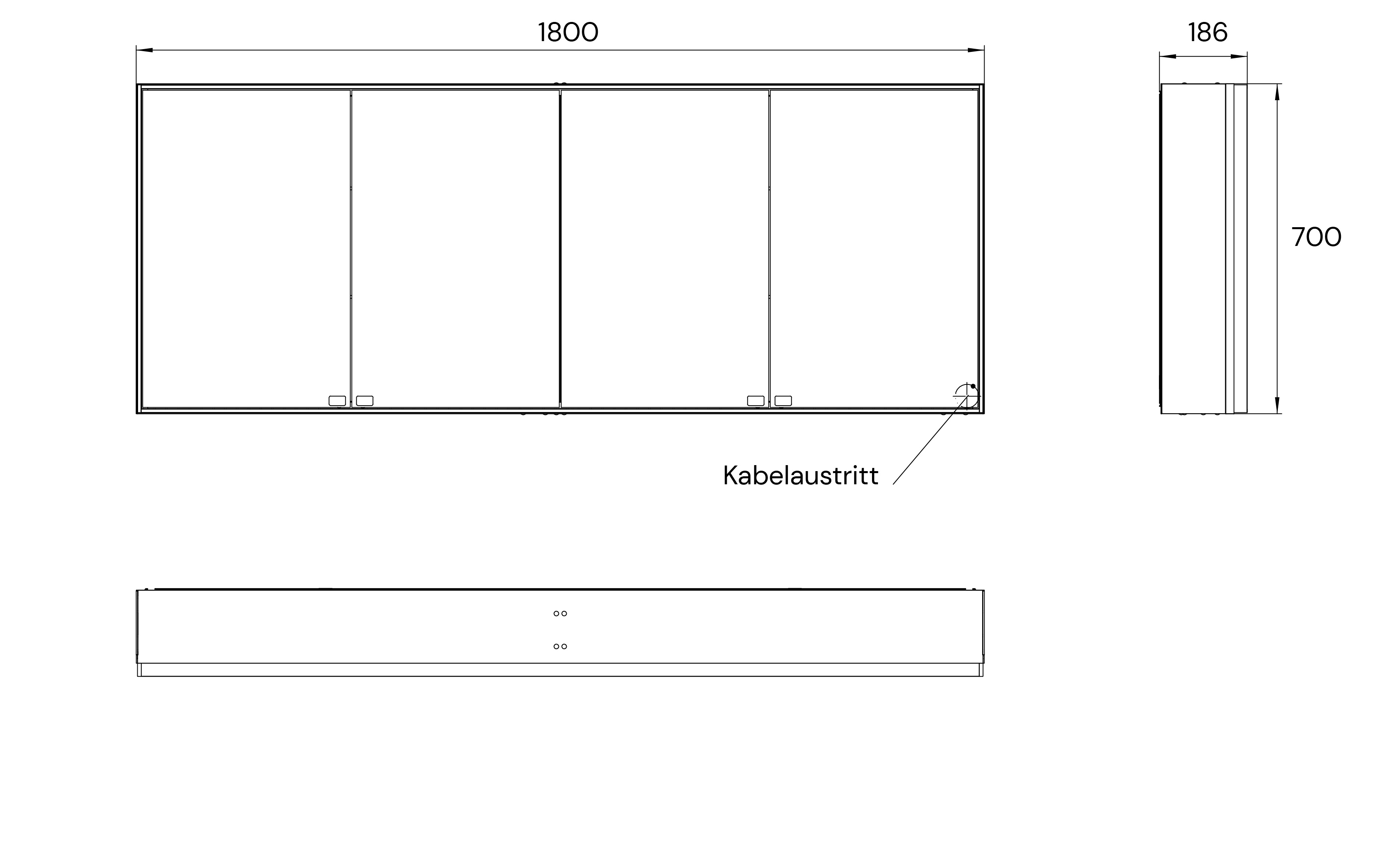 frasco-centric-deep-spiegelschrank-180-cm-schwarz-aufputz image 6