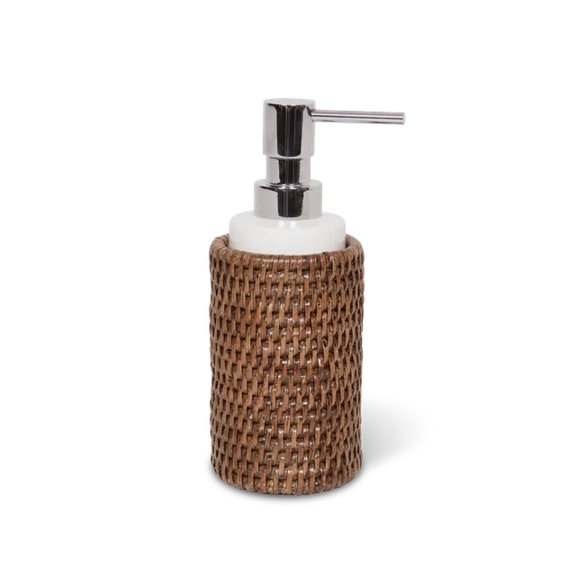 decor-walther-basket-ssp-seifenspender-rattan-hell-porzellan image 1