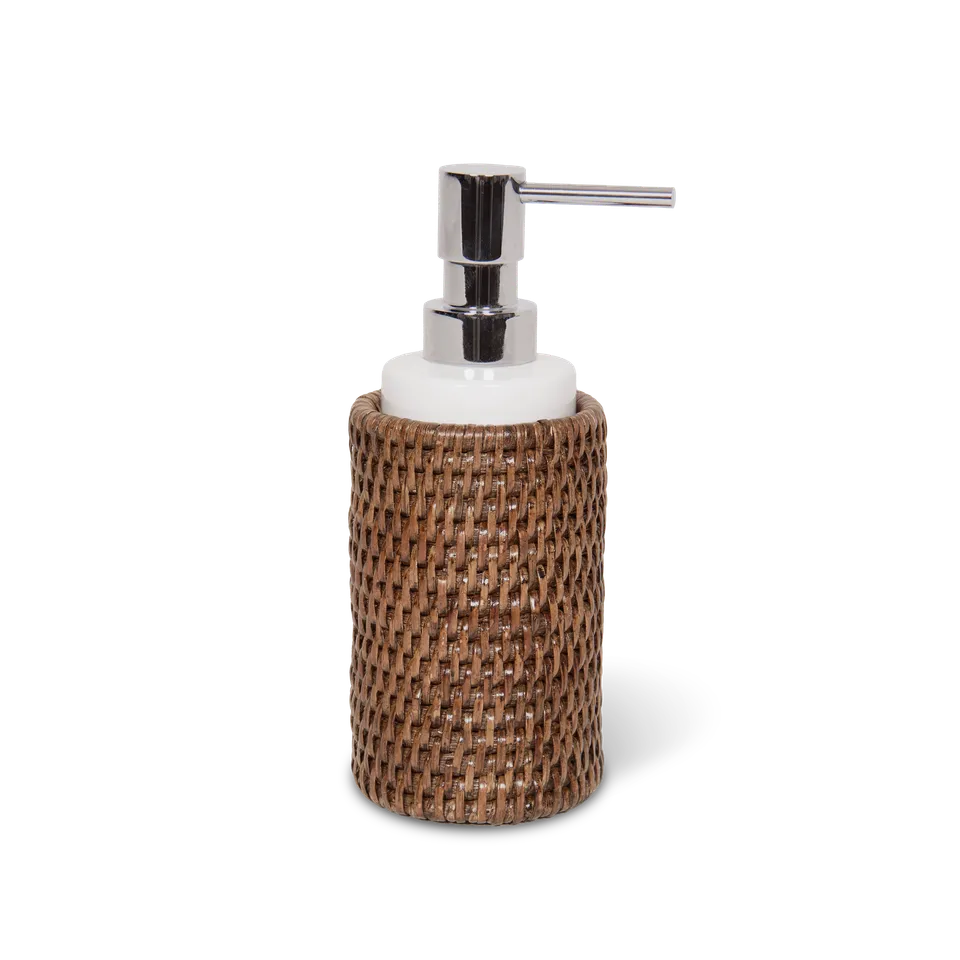 decor-walther-basket-ssp-seifenspender-rattan-hell-porzellan image 1