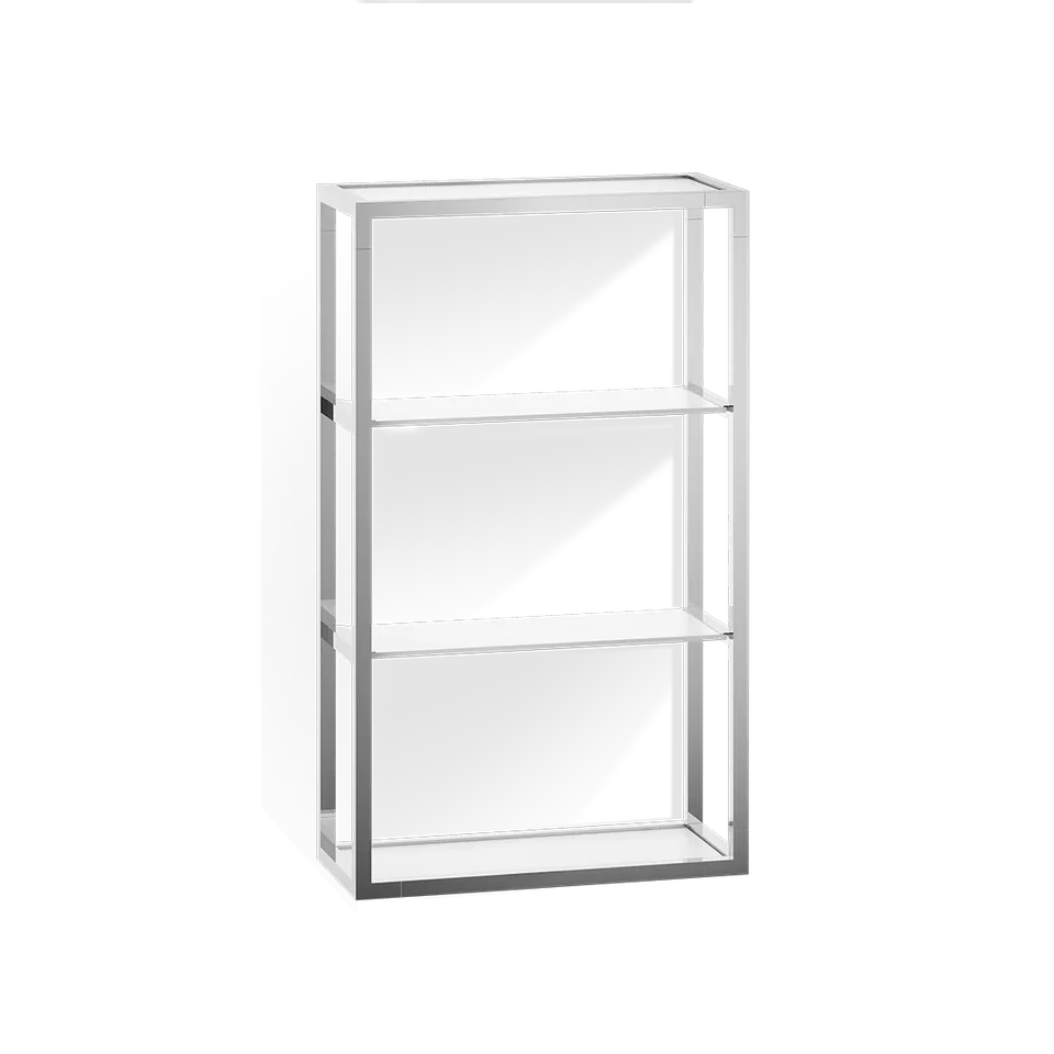 decor-walther-classic-et-6-badregal-chrom-glas-satiniert image 1