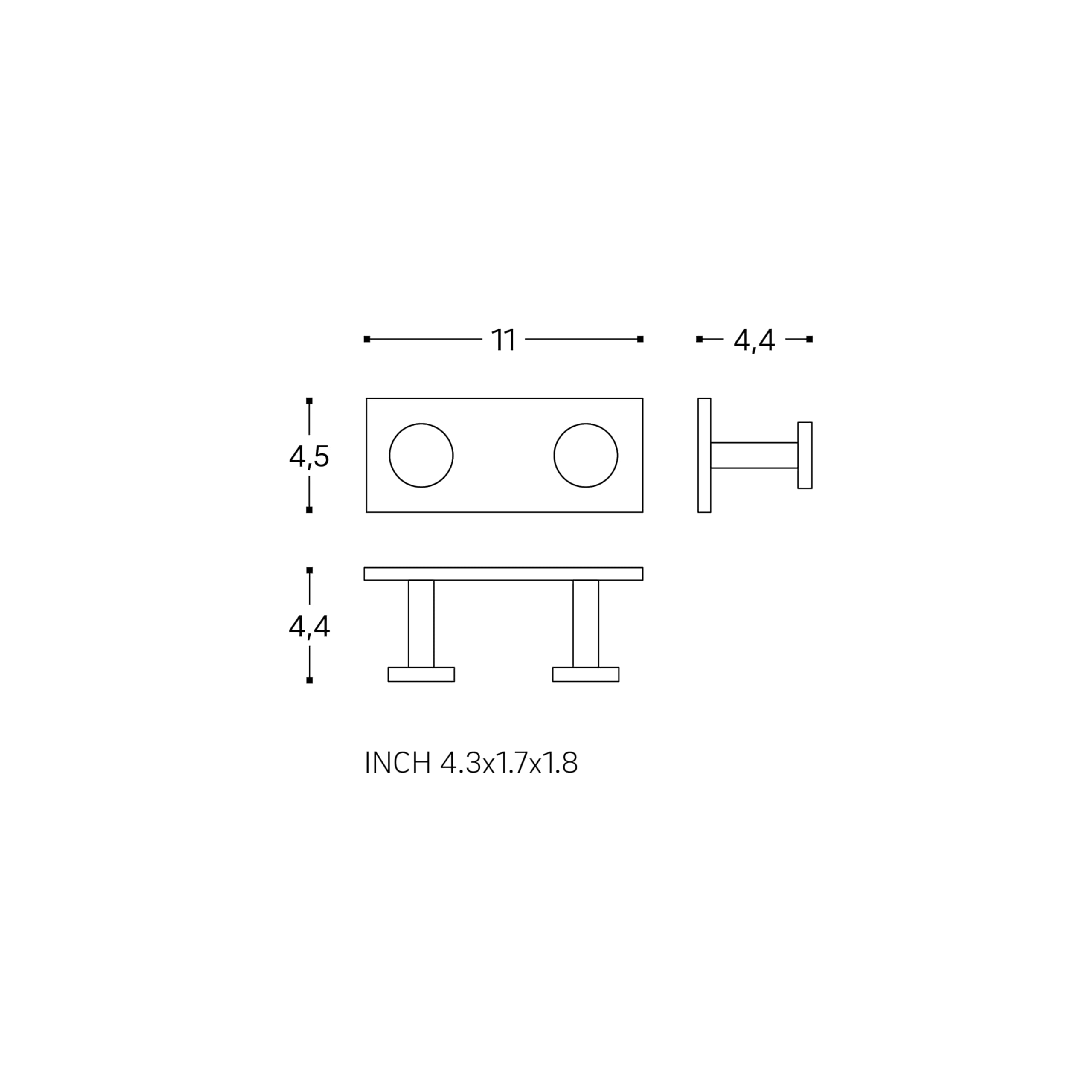 cosmic-project-doppelhaken-mattwei-handtuchhaken image 6