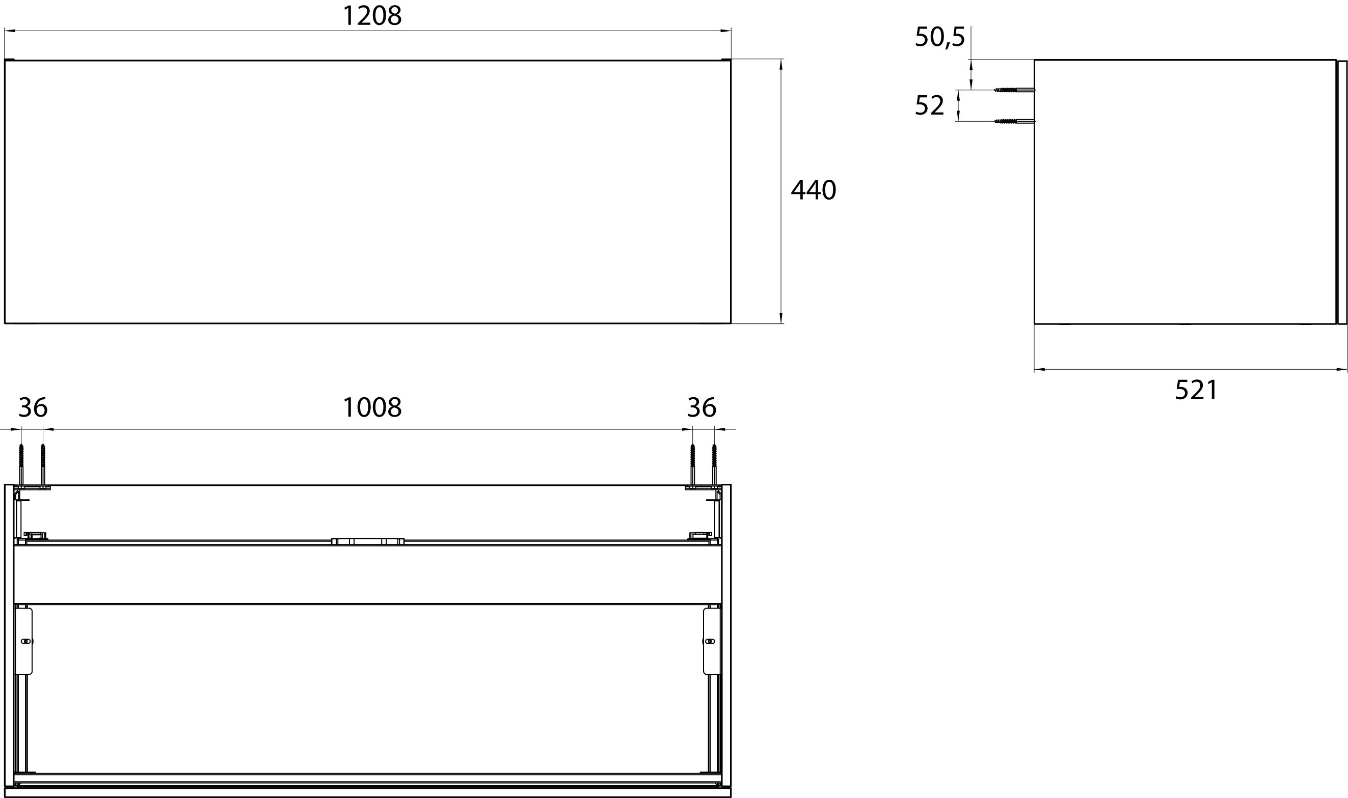 frasco-centric-waschtischunterschrank-120-cm-wei-1-auszug image 3