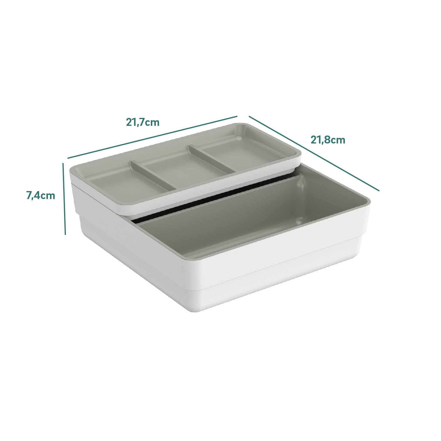 cosmic-bath-bsmart-box-wei-grau-21-7-cm image 2