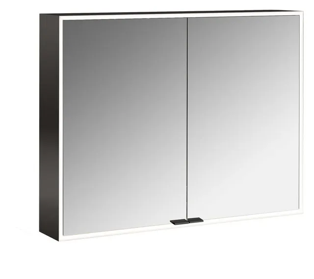 frasco-centric-led-spiegelschrank-ip20-schwarz-90-cm-aufputz image 1