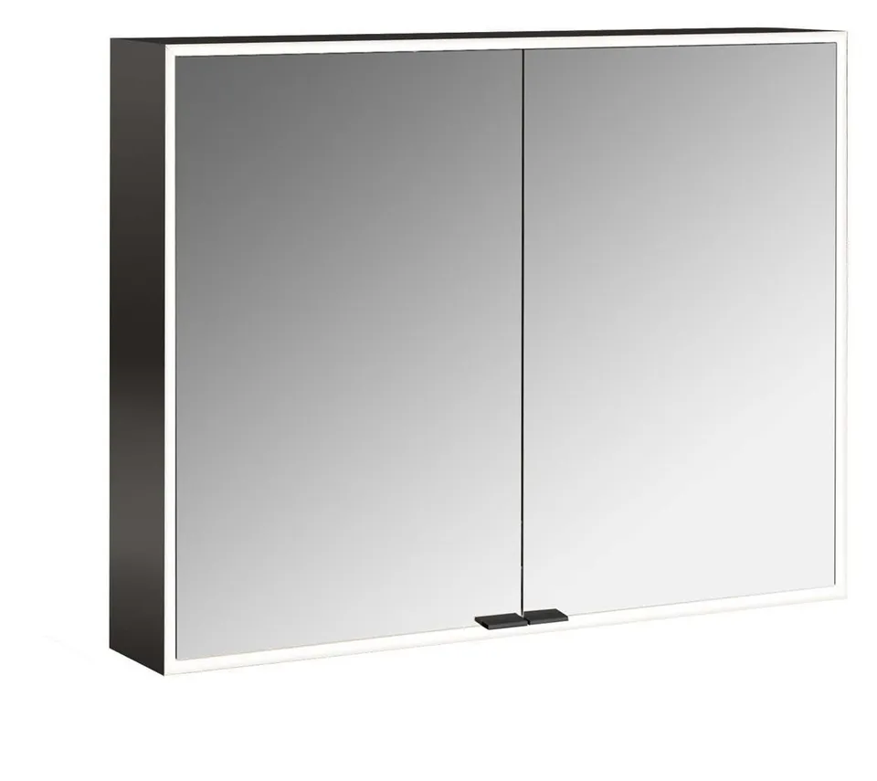 frasco-centric-led-spiegelschrank-ip20-schwarz-90-cm-aufputz image 1