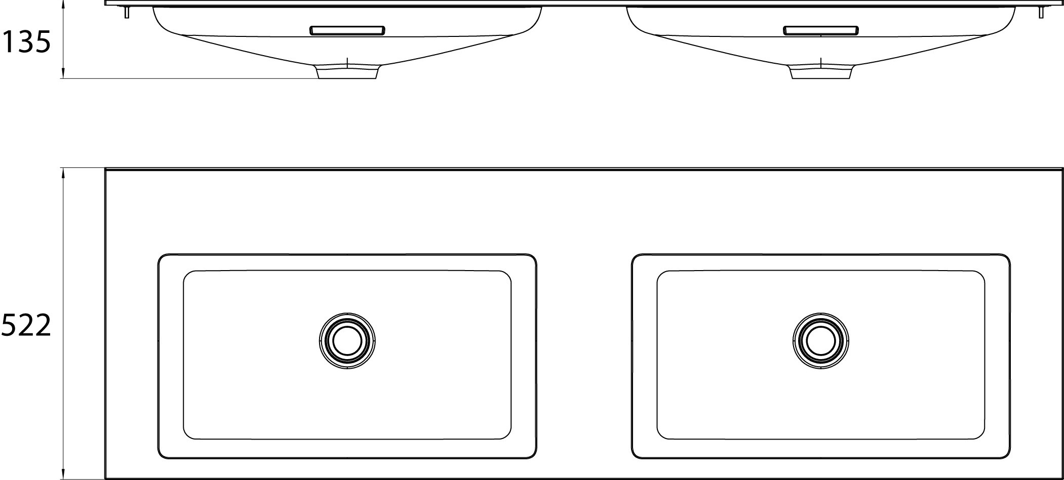 frasco-centric-waschtisch-160-cm-mineral-2x1-hahnloch image 3