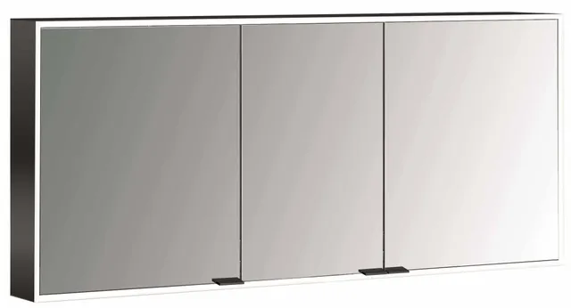 frasco-centric-led-spiegelschrank-130-cm-schwarz-aufputz image 1