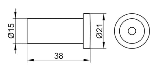 keuco-plan-handtuchhaken-3-8-cm-schwarz-matt image 7