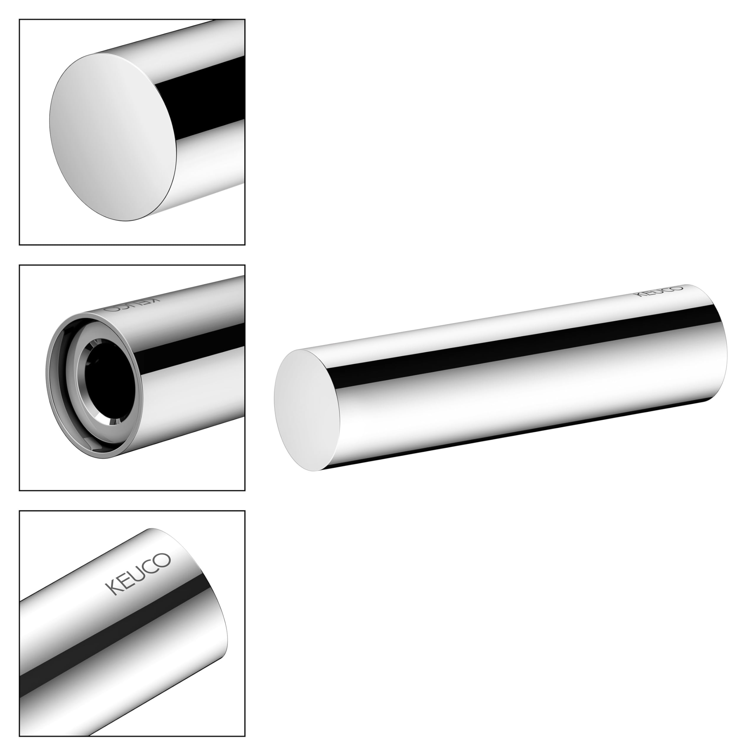 keuco-reva-ersatzrollenhalter-chrom-metall-10-cm-ohne-bohren image 3