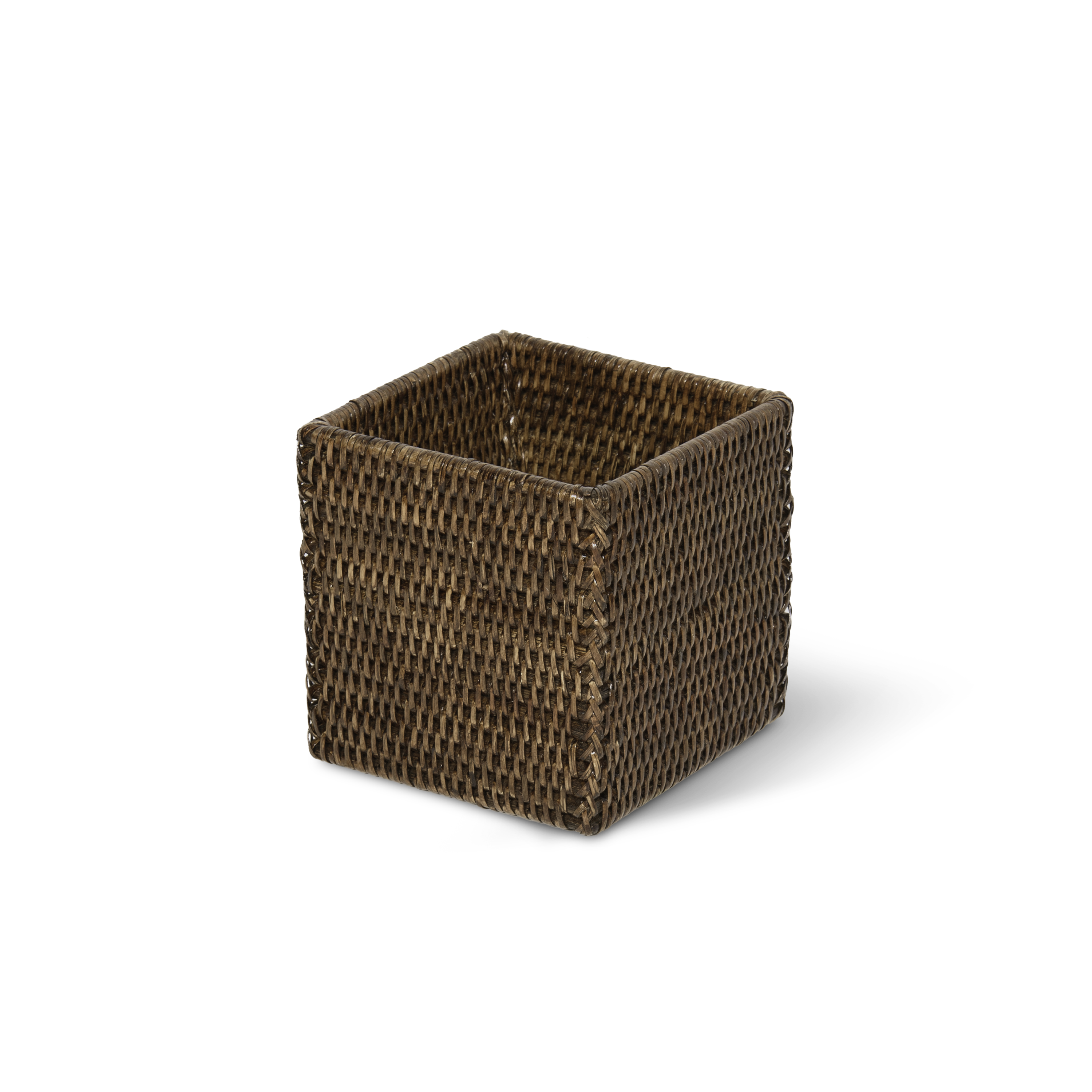 decor-walther-basket-bod-utensilienbeh-lter-rattan-dunkel-handgeflochten image 1