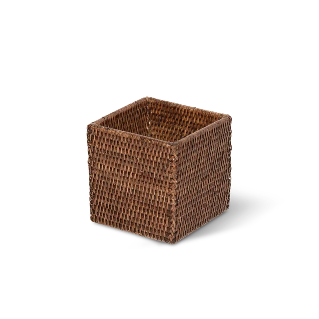 decor-walther-basket-bod-utensilienbeh-lter-rattan-dunkel-handgeflochten image 1