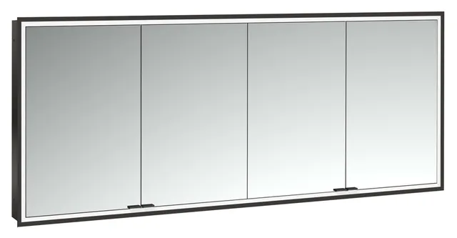 frasco-centric-led-spiegelschrank-180-cm-schwarz-unterputz-ip20 image 1