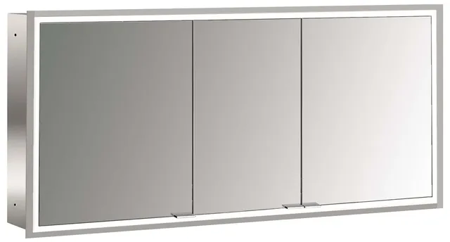 frasco-centric-led-spiegelschrank-130-cm-aluminium-unterputz image 1